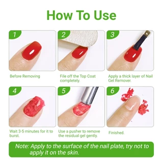 XEIJAYI 30ml ล้างสีเจลทาเล็บออกได้อย่างรวดเร็วและง่ายดาย，เหมาะสำหรับครอบครัวและร้านทำเล็บ