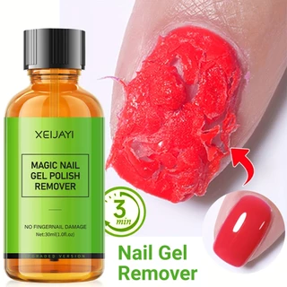 XEIJAYI 30ml ล้างสีเจลทาเล็บออกได้อย่างรวดเร็วและง่ายดาย，เหมาะสำหรับครอบครัวและร้านทำเล็บ