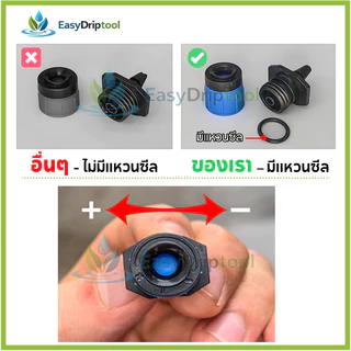 มินิสปริงเกอร์ หัวสปริงเกลอร์รดน้ำ 360° แบบปรับได้ (แบบน้ำพุ/ร่มน้ำ)หัวน้ำหยด สปิงเกอร์หัวสีฟ้า