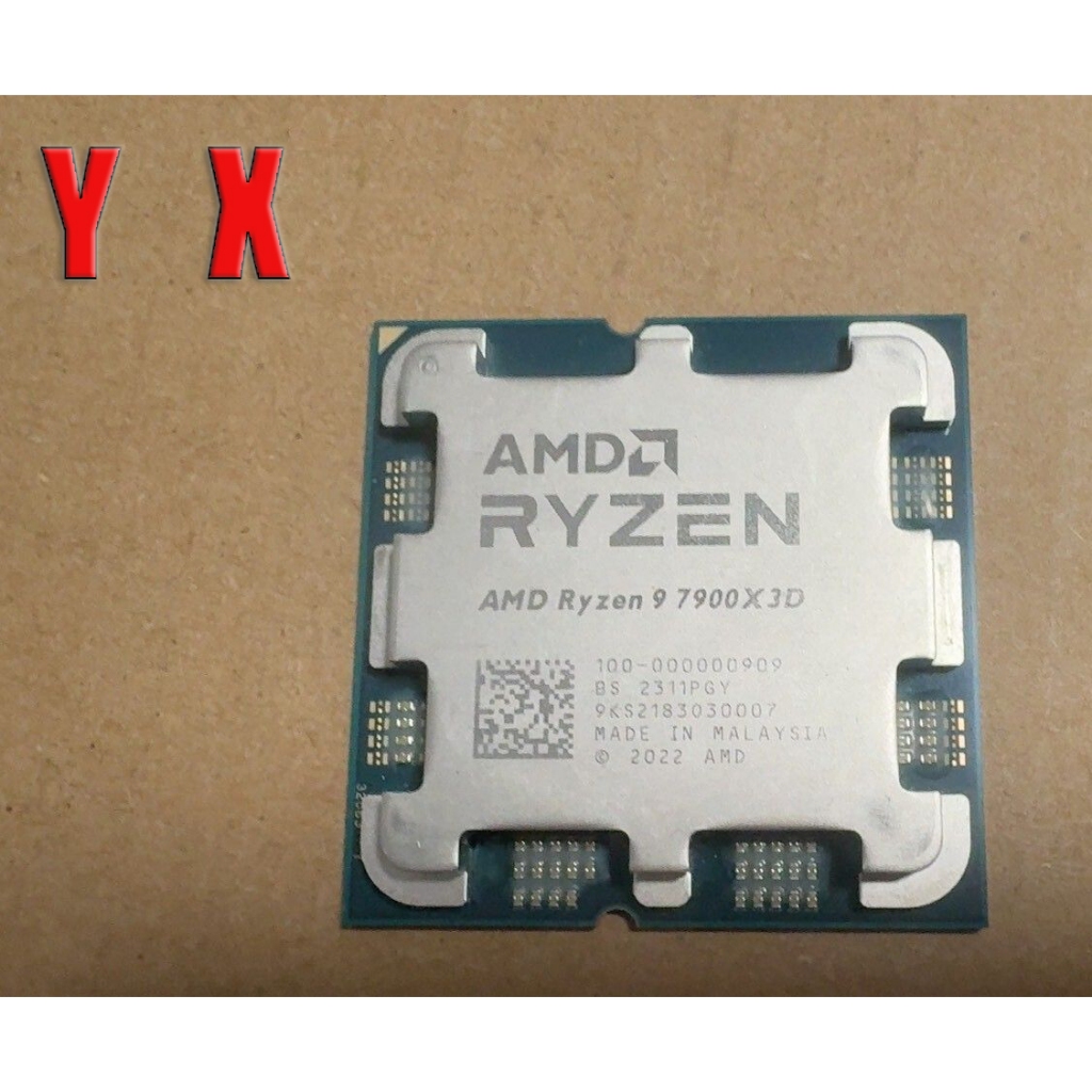 ใช้อัพเกรด Gaming CPU คอมพิวเตอร์เดสก์ท็อป Ryzen 9 7900X3D AM5 CPU โปรเซสเซอร์ R9 7900X3D 4.4GHz 12-