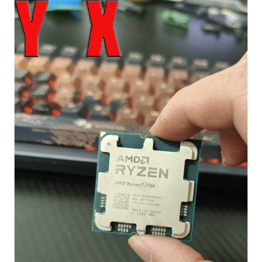 ใช้อัพเกรดเกม CPU คอมพิวเตอร์เดสก์ท็อป Ryzen 7700 AM5 CPU โปรเซสเซอร์ R7 7700 3.8 GHz 8-Core 16-Thre