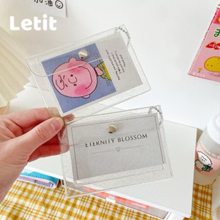 กระเป๋าใส่เหรียญใสแฟชั่นพีวีซีใสกระเป๋าสั้นกระเป๋าสตางค์แววส…