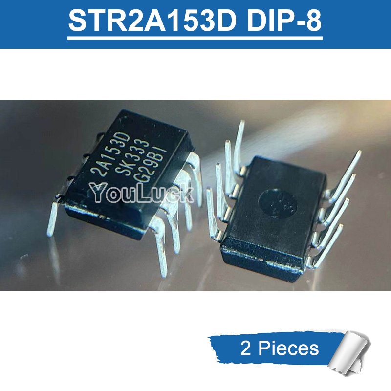 2pcs STR2A153D 2A153 2A153D DIP-8 PWM ชิปควบคุม IC ใหม่เดิม