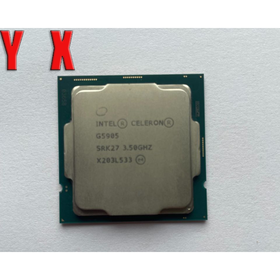 ใช้อัพเกรด CPU คอมพิวเตอร์เดสก์ท็อป Celeron G5905 LGA 1200 โปรเซสเซอร์ CPU Comet Lake Dual-Core 3.5G