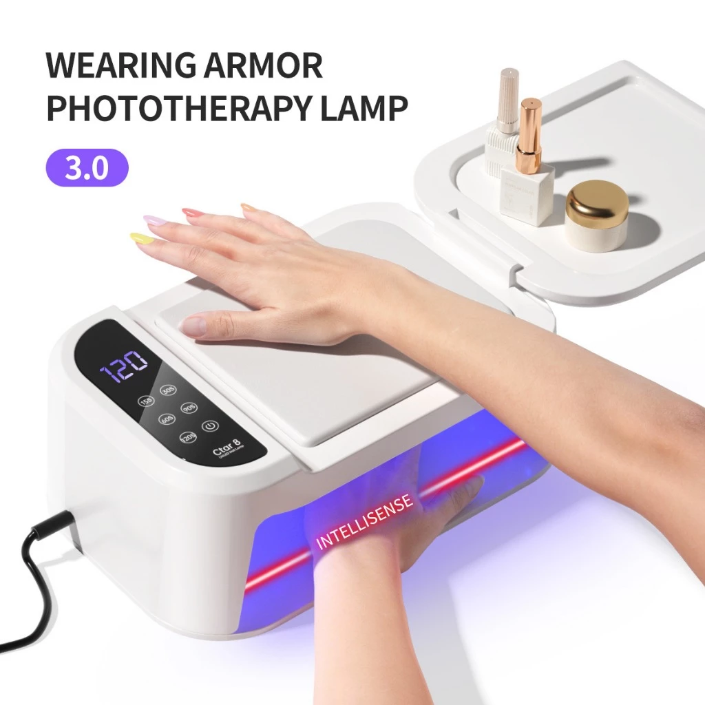 โคมไฟอบเล็บ CTAR8 กำลังสูง เป็นโคมไฟอบเล็บ UV/LED ที่เหมาะสำหรับการทำเล็บแบบ DIY
