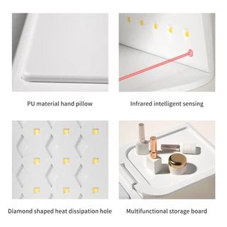 โคมไฟอบเล็บ CTAR8 กำลังสูง เป็นโคมไฟอบเล็บ UV/LED ที่เหมาะสำหรับการทำเล็บแบบ DIY