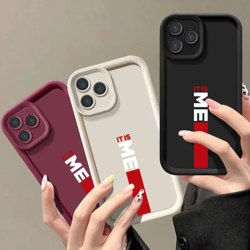 สําหรับ ITEL S23+ S23 ITEL A90 A80 A70 A60S A60 A50 เคสโทรศัพท์ Matte นุ่มกันกระแทก Anti-Slip | สีพื้น | มันคือฉัน | ปกแฟชั่นอินเทรนด์