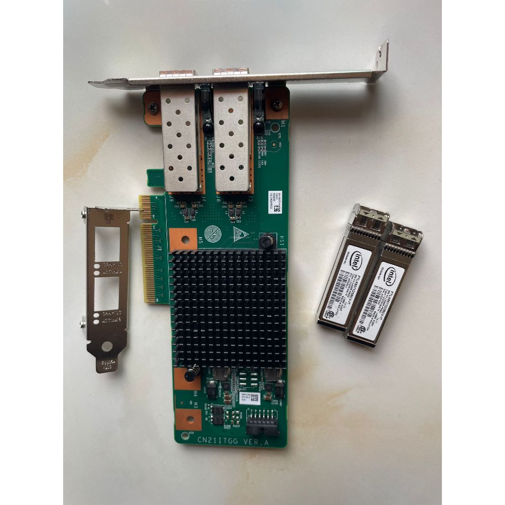 [คลังสินค้าพร้อม] intelX710-DA2 สไตล์เดียวกัน Huawei SP330 intel X710 ชิปหลักพอร์ตคู่ 10GB SFP การ์ด