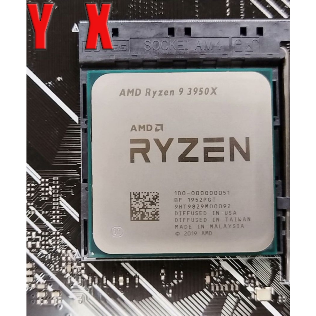 R9 Ryzen 9 3950X AM4 CPU โปรเซสเซอร์ 3.5-4.7GHz 16CORE 32T 105W r9 3950x 64MB อัพเกรดเกม CPU คอมพิวเ