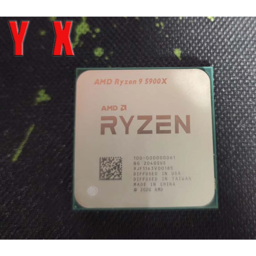 Ryzen R9-5900X AM4 CPU โปรเซสเซอร์ 3.7GHz 12Core 24Thr 105W อัพเกรดเกม CPU คอมพิวเตอร์เดสก์ท็อป 64MB