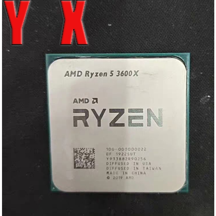 Ryzen 5 3600X AM4 CPU โปรเซสเซอร์ r5 3600X 3.8GHz 6C 12Thr 32M อัพเกรดเกม CPU คอมพิวเตอร์เดสก์ท็อป 3