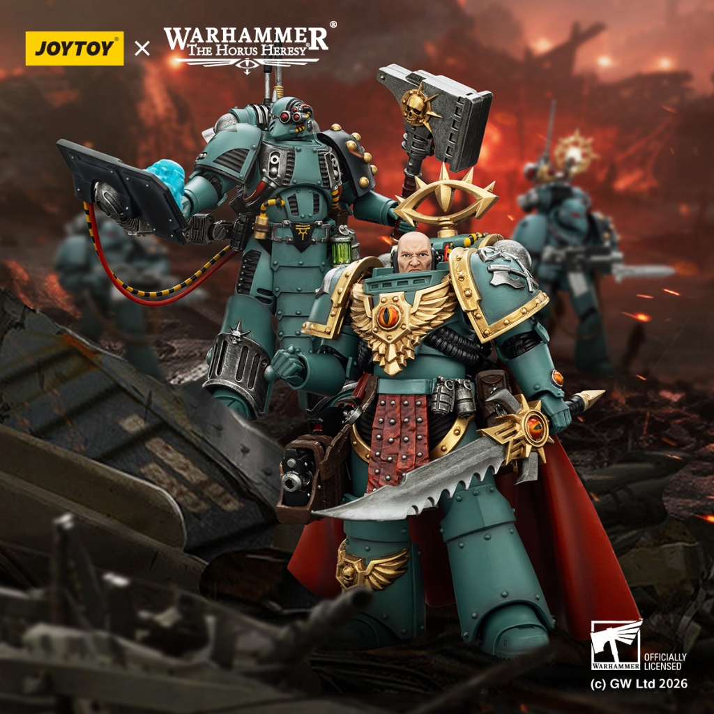 [ในสต็อก] ของเล่น JoyToy Warhammer40,000 The Horus Heresy Sons of Horus Tybalt Marr Captain of the 18th Company Siege Breaker แอ็คชั่นฟิกเกอร์ขนาด 5 นิ้ว ราคา ถูกที่สุด ดีลบีเคเค รูปภาพหลัก
