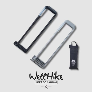 WELLHIKE ฐานรองคูลเลอร์พับได้ พกพาสะดวก มีกระเป๋าเก็บ ใช้สำหรับบ้านและปิกนิกบาร์บี큐