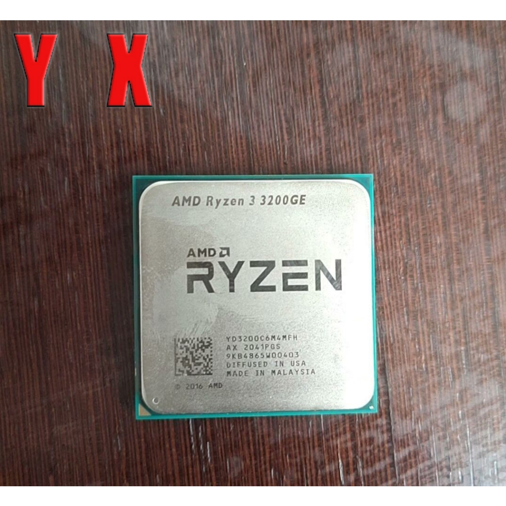 Ryzen 3 3200GE AM4 CPU Processo R3 3200GE 3.3GHz Quad-Core อัพเกรดเกม CPU คอมพิวเตอร์เดสก์ท็อป 4MB 3