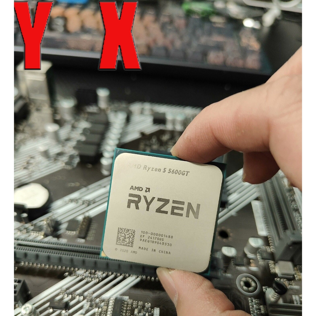 Ryzen 5 5600GT AM4 โปรเซสเซอร์ CPU R5 5600GT 6-core 12-thread 65W 3.60GHz 16MB อัพเกรด CPU เกมคอมพิว