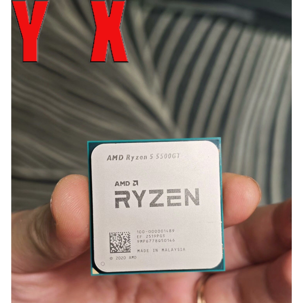 AMD Ryzen 5 5500GT AM4 โปรเซสเซอร์ CPU R5 5500GT 6-core 12-thread 65W 3.60GHz อัพเกรด Gaming CPU คอม