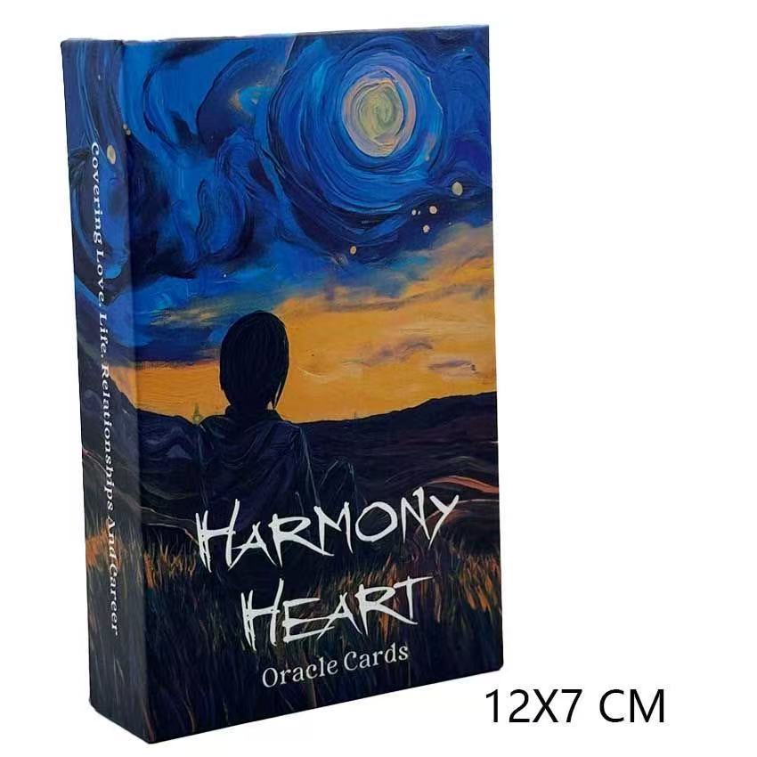 [คลังสินค้าพร้อม] Heaven and Earth Cover 12X7CM Harmony Heart Oracle Card English Board Game Card Ga