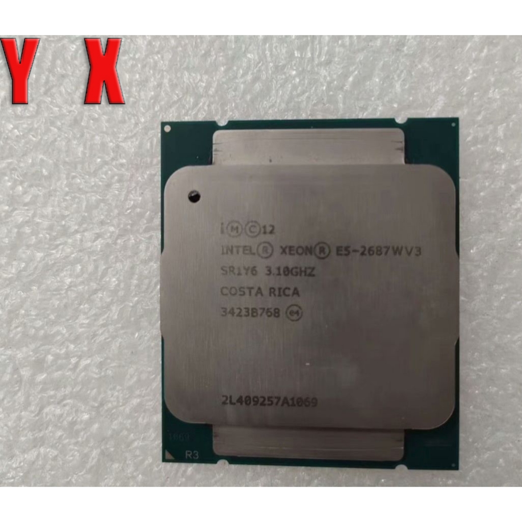 Xeon E5-2687W V3 LGA 2011-3 เซิร์ฟเวอร์ CPU โปรเซสเซอร์ 3.1Ghz 10Core SR1Y6 160W อัพเกรดเซิร์ฟเวอร์ 