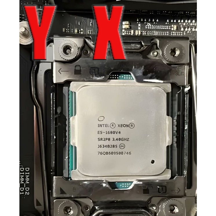 Xeon E5-1680 V4 LGA 2011-3 โปรเซสเซอร์ CPU 3.4GHz E5 1680 v4 8 Core 20MB อัพเกรดเซิร์ฟเวอร์ CPU คอมพ