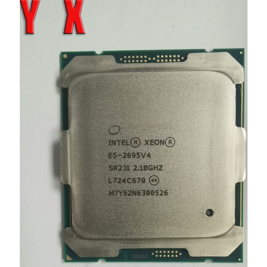 Xeon E5-2695 v4 LGA 2011-3 เซิร์ฟเวอร์ CPU โปรเซสเซอร์ 2.1GHz 45MB 18C 36T SR2J1 อัพเกรดเซิร์ฟเวอร์ 