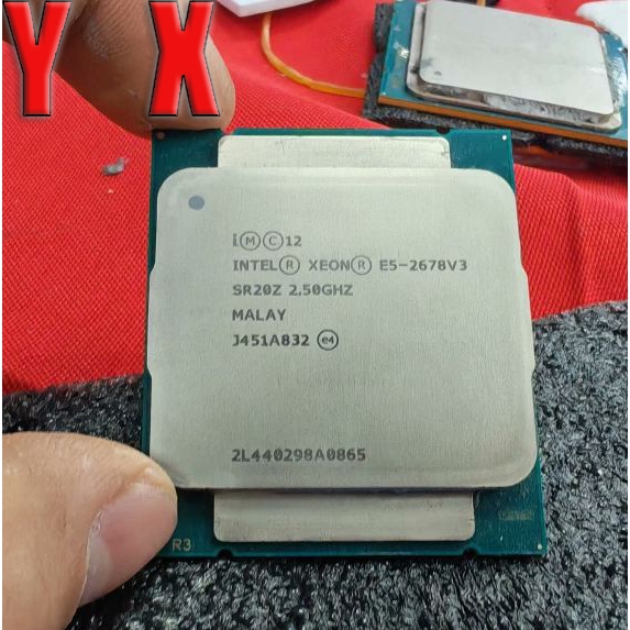 Xeon E5-2678 V3 LGA 2011-3 เซิร์ฟเวอร์ CPU โปรเซสเซอร์ 12-Core 2.5GHz SR20Z 120W อัพเกรดเซิร์ฟเวอร์ 