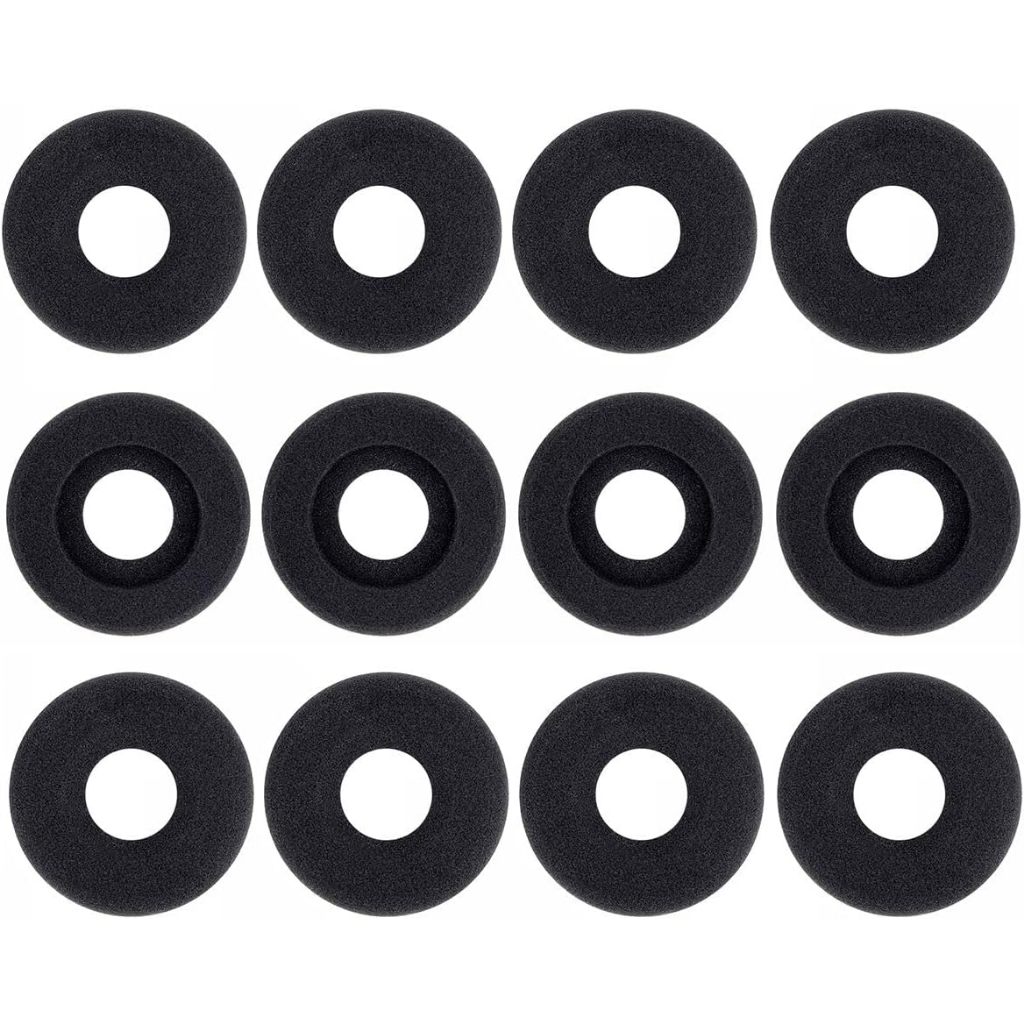 VoiceJoy 12 PCS แผ่นรองหูฟังโฟม Doughnut สําหรับ Plantronics Supra Plus Encore และ HW251N HW261N HW5