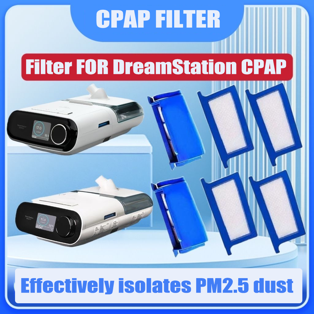 6 ชิ้นRespionics DreamStation CPAP เกสรแบบใช้ซ้ําได้กรองอากาศผ้าฝ้าย