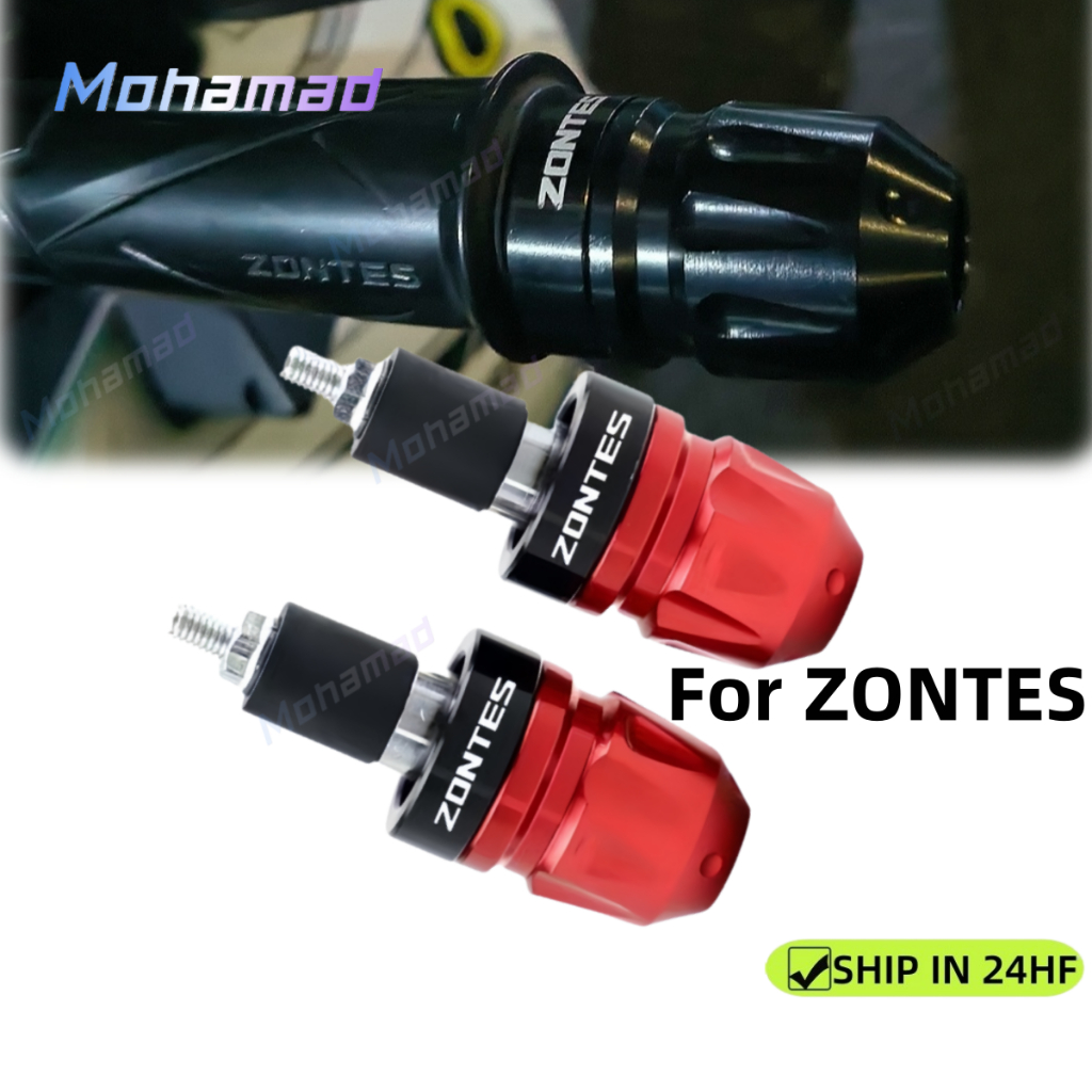 Fit สําหรับ ZONTES 368D 368M 368E 368G 368K 150 350 รถจักรยานยนต์ CNC Handlebar End น้ําหนัก – Universal Bar End Caps, Anti Vibration Grips