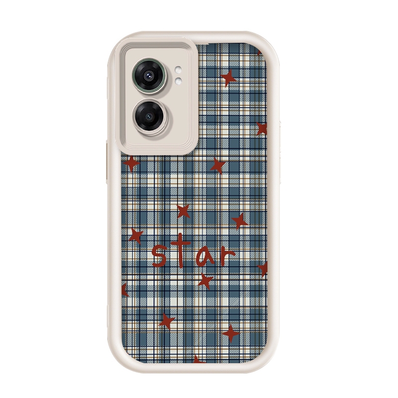 สําหรับOppo A77-5G/OPPO A56s/Oppo K10 5G/Realme Narzo 50 5G/Realme V23i,Grid Starภาพ,Anti DROPซิลิโค