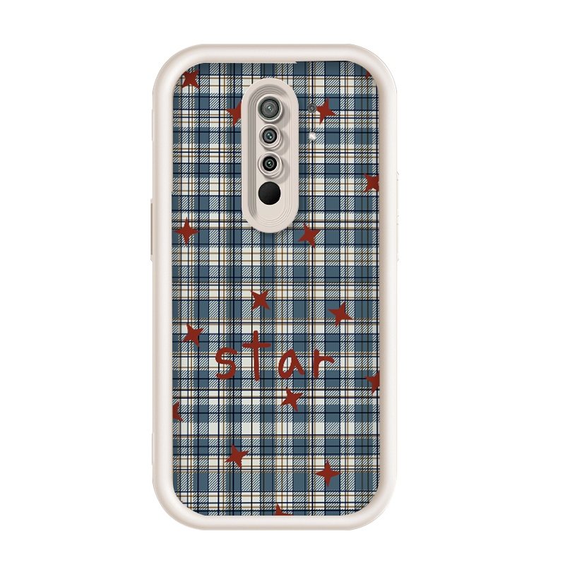 สําหรับ Redmi 9,Grid star image,เคสโทรศัพท์ซิลิโคนป้องกันการตกหล่น