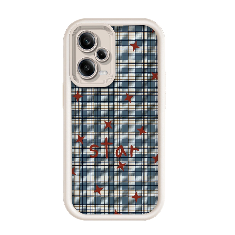 สําหรับ Redmi Note 12 5G/Poco X5,Grid ภาพดาว,เคสโทรศัพท์ซิลิโคนป้องกันการตกหล่น