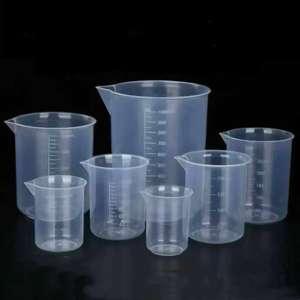 30/50/100/150/300ML PP ถ้วยตวงขนาดปริมาณความจุถ้วยห้องปฏิบัติการ Beaker เครื่องมือวัดของเหลว