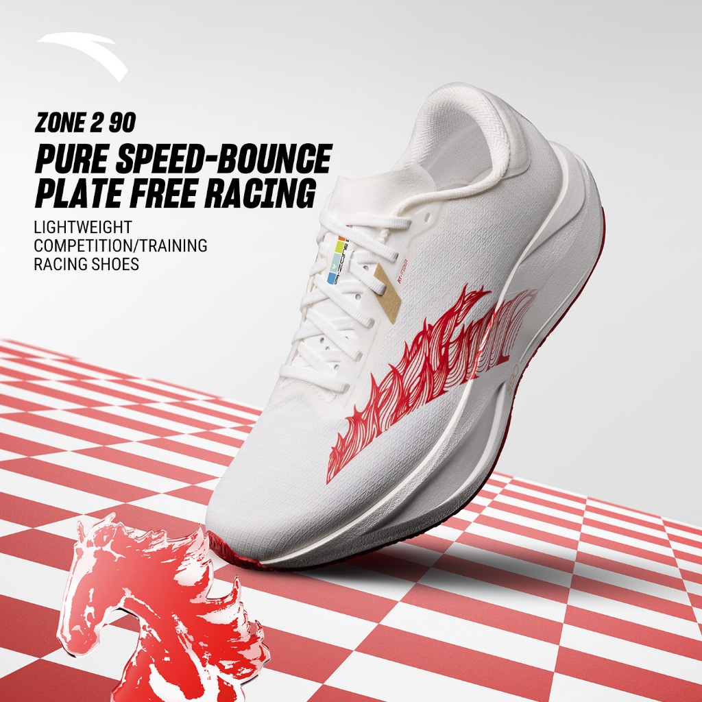 ANTA Men Zone 2 90 รองเท้าวิ่งกีฬากันกระแทก Rebound Shock Absorption รองเท้ากีฬา 112615579ร
