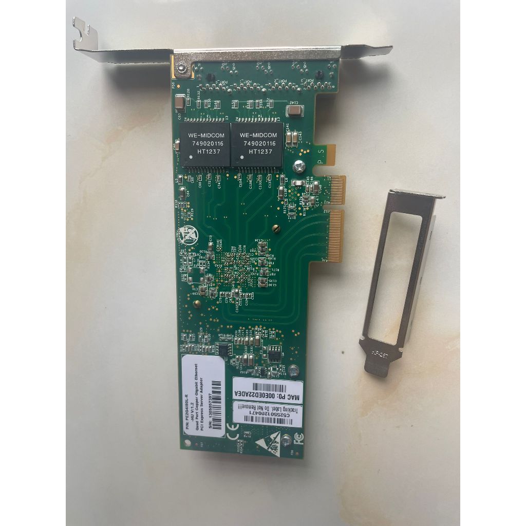 [สต๊อกพร้อม] Intel I340T4 สไตล์เดียวกัน Silicom PE2G4I80L-R intel82580 ชิปหลักสี่พอร์ต 1G การ์ดเครือ