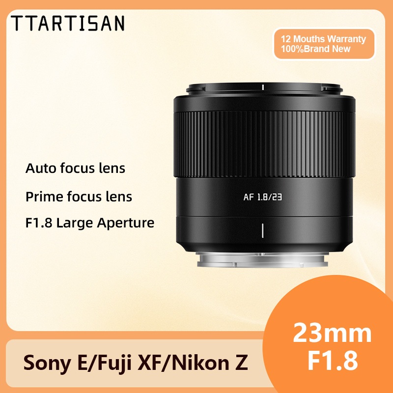 TTArtisan 23mm F1.8 Auto Focus รูรับแสงขนาดใหญ่ Prime Digital Camara เลนส์สําหรับ Fujifilm X XF X-E4