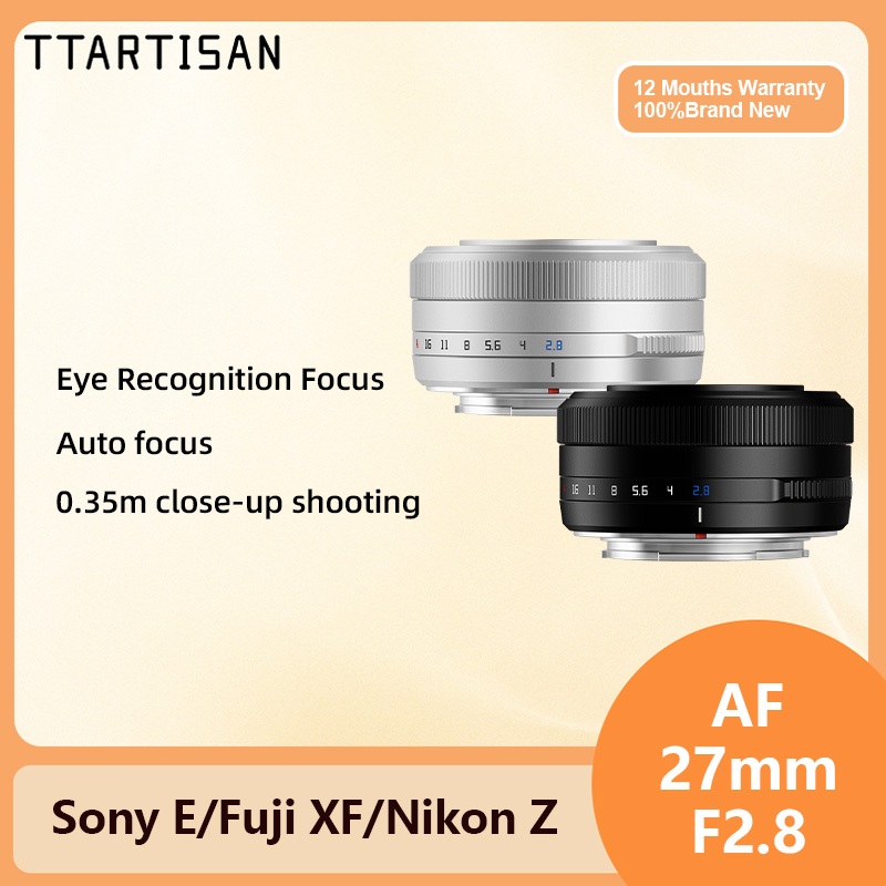 ttartisan 27mm f2.8 เลนส์กล้องโฟกัสอัตโนมัติ 27 มม. F2.8 APS-C Limited Edition Fujifilm XF สําหรับ X