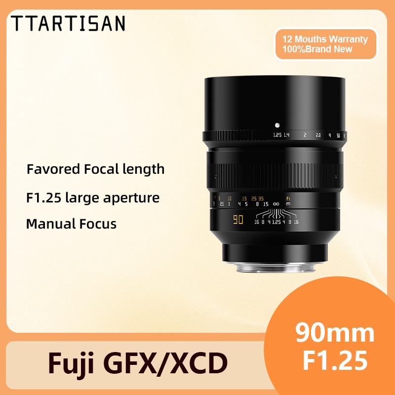 Ttartisan 90mm F1.25 เลนส์โฟกัสแมนนวล สําหรับ Sony E Nikon Z Canon R EOSR Leica Sigma L Hasselbald X