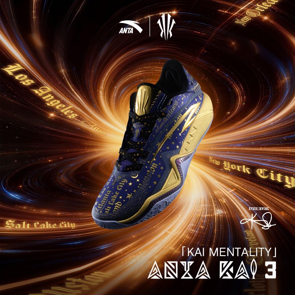 ANTA Kyrie Irving KAI 3 Spike Court รองเท้าผู้ชายสำหรับเล่นบาสเก็ตบอล รุ่น 1126B1102