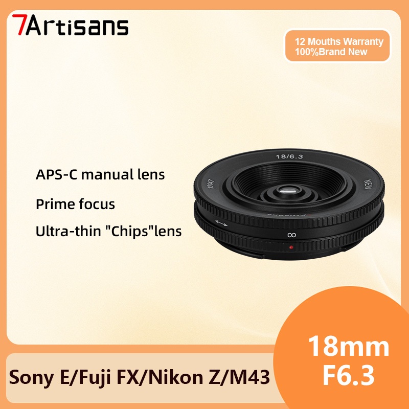 7artisans 18mm F6.3 Mark II APS-C เลนส์กล้องมิเรอร์เลส บางพิเศษ สําหรับ Nikon Z Sony E Fuji XF Canon