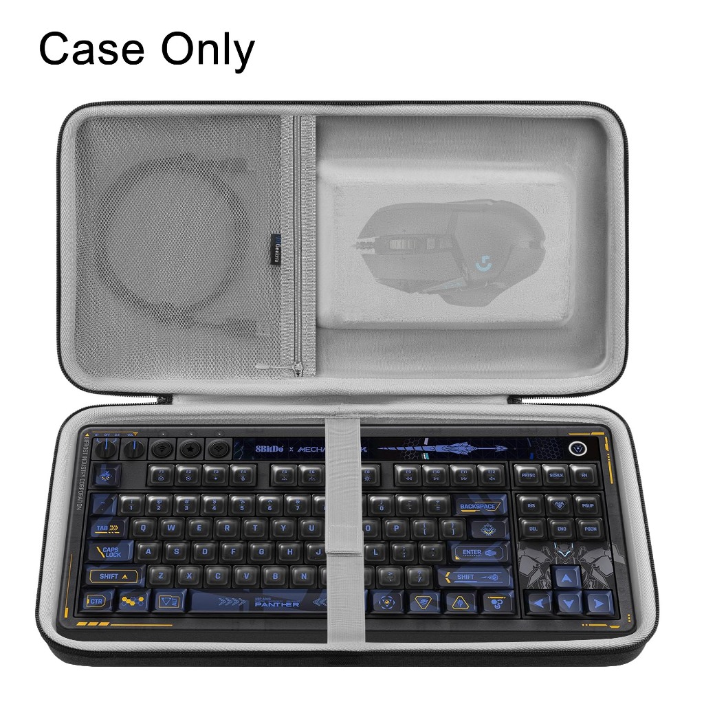 เคสคีย์บอร์ด Geekria เข้ากันได้กับ 8BitDo Retro 87, RK Royal KLUDGE M87, Keychron V3 Max TKL, กระเป๋