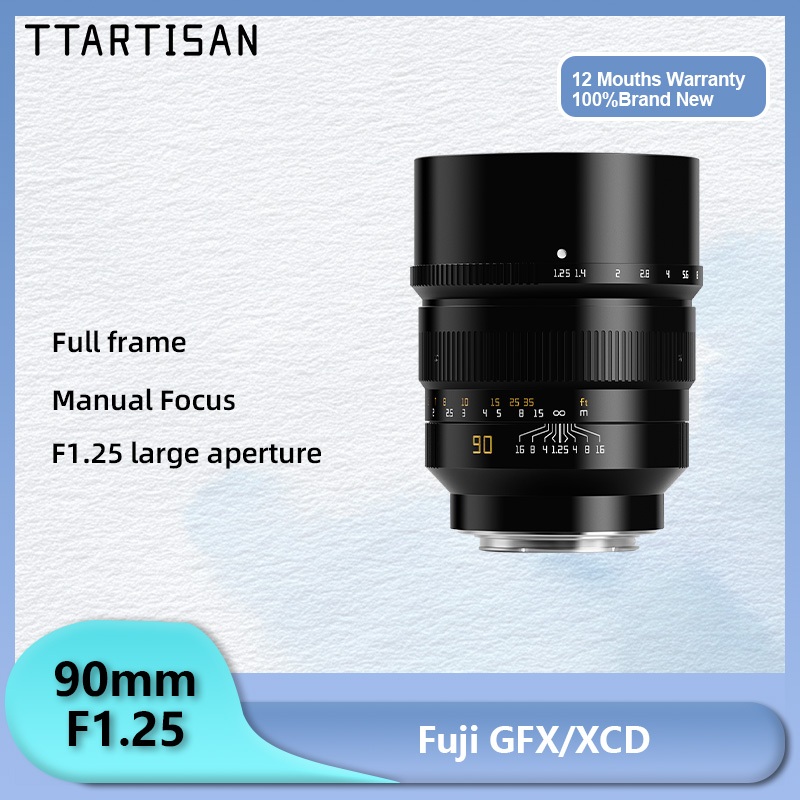 Ttartisan 90mm F1.25 เลนส์โฟกัสแมนนวล สําหรับกล้อง Sony E Nikon Z Canon R EOSR Leica Sigma L Hasselb