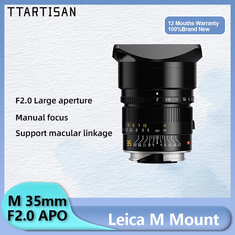 Ttartisan APO M 35mm F2 เลนส์แมนนวล พร้อมอะแดปเตอร์ สําหรับ Leica M Canon RF Nikon Z Fuji XF GFX Has