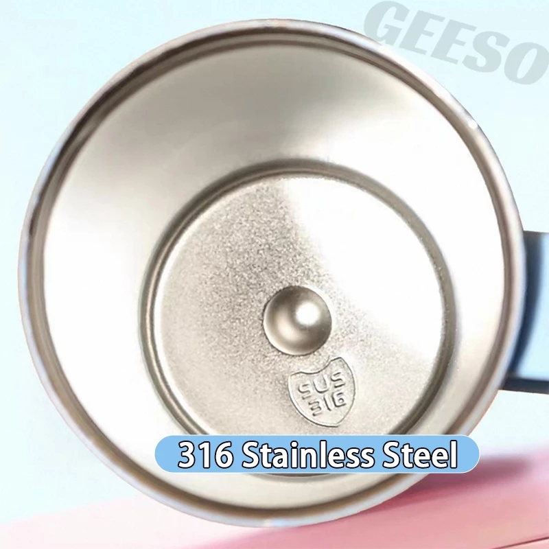 GEESO แก้วเยติ 316แก้วสแตนเลส ใหม่การ์ตูน ใหญ่ความจุ แก้วกาแฟหุ้มฉนวน กระติกน้ําเก็บความร้อนแบบพกพา 316 Stainless Steel Handheld Thermos Tumbler Bottle Insulated Vacuum Hot &Cold Thermos Cup 710ml 手提吨吨杯 thumbnail 5
