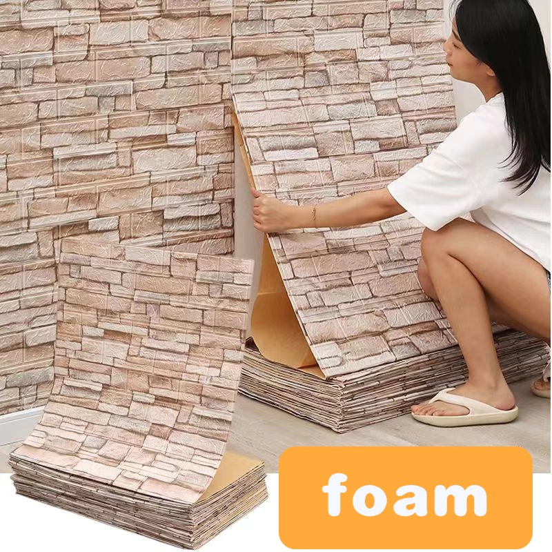 วอลเปเปอร์ติดผนัง 3D ผ้าตกแต่งห้องนอน-หัวเตียง กาวในตัว thumbnail 10