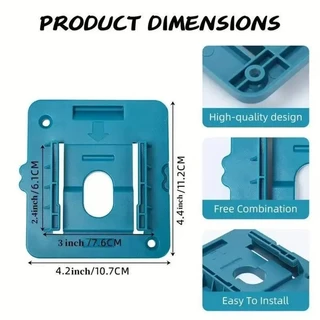 1-5Pcs แบตเตอรี่สําหรับ Dewalt/Makita/Milkwakee/DAYI/OSUKA 18V แบตเตอรี่, Wall Mount แบตเตอรี่จัดเก็บสําหรับ BL1830 BL1840 สําหรับ Work Van,ชั้นวาง,Toolbo