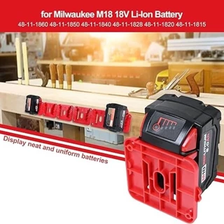 1-5Pcs แบตเตอรี่สําหรับ Dewalt/Makita/Milkwakee/DAYI/OSUKA 18V แบตเตอรี่, Wall Mount แบตเตอรี่จัดเก็บสําหรับ BL1830 BL1840 สําหรับ Work Van,ชั้นวาง,Toolbo
