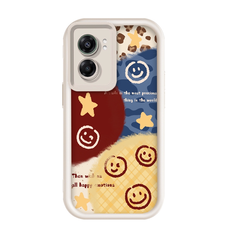 สําหรับOppo A77-5G/OPPO A56s/Oppo K10 5G/Realme Narzo 50 5G/Realme V23i,Starหน้ายิ้มภาพ,Anti DROPซิล