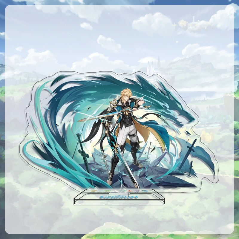 Genshin Impact Varka Kinich อะคริลิคขาตั้ง Genshin Impact รูปของเล่นพวงกุญแจ