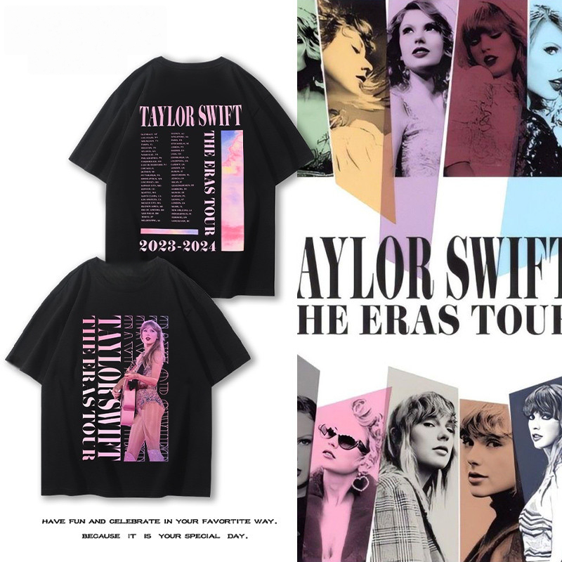 เสื้อยืดแขนสั้นผ้าฝ้ายแท้ ลายพิเศษสำหรับแฟนเพลง Taylor Swift สวมใส่ง่ายในสไตล์ที่ไม่เหมือนใคร