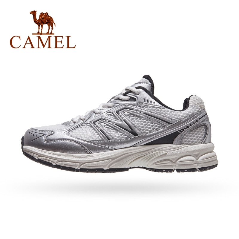 Camel Pursuit Jogging รองเท ้ าผู ้ ชายผู ้ หญิง 2024 สไตล ์ ใหม ่ Breathable กีฬารองเท ้ า Cushioning สวมใส ่ รองเท ้ าเดินป ่ า Retro Casual รองเท ้ า